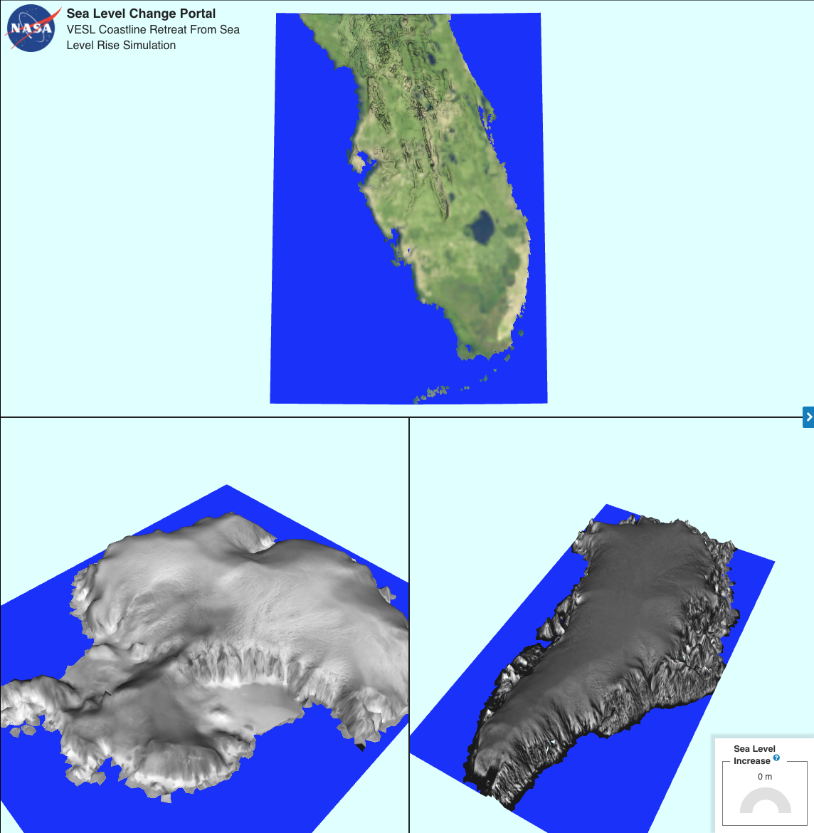  Sea Level Change Portal - Coastline Retreat From Sea Level Rise Simulation