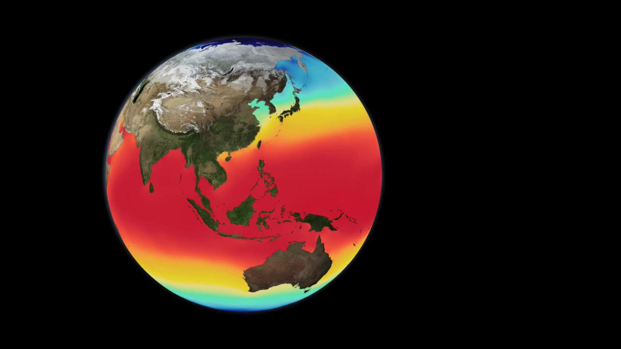 Sea Surface Temperatures - Credit: NASA Scientific Visualization Studio