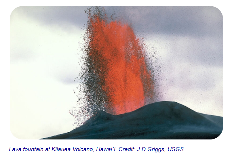 Kilauea volcano image - Image Credit J.D. Griggs - USGS