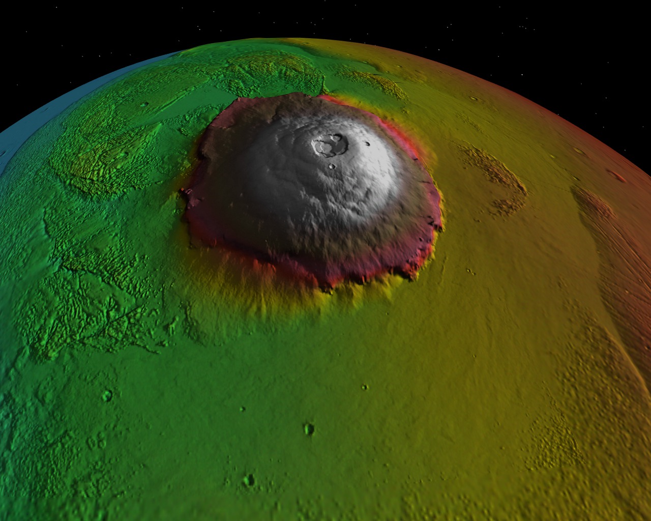 Olympus Mons - NASA/Goddard Space Flight Center Scientific Visualization Studio