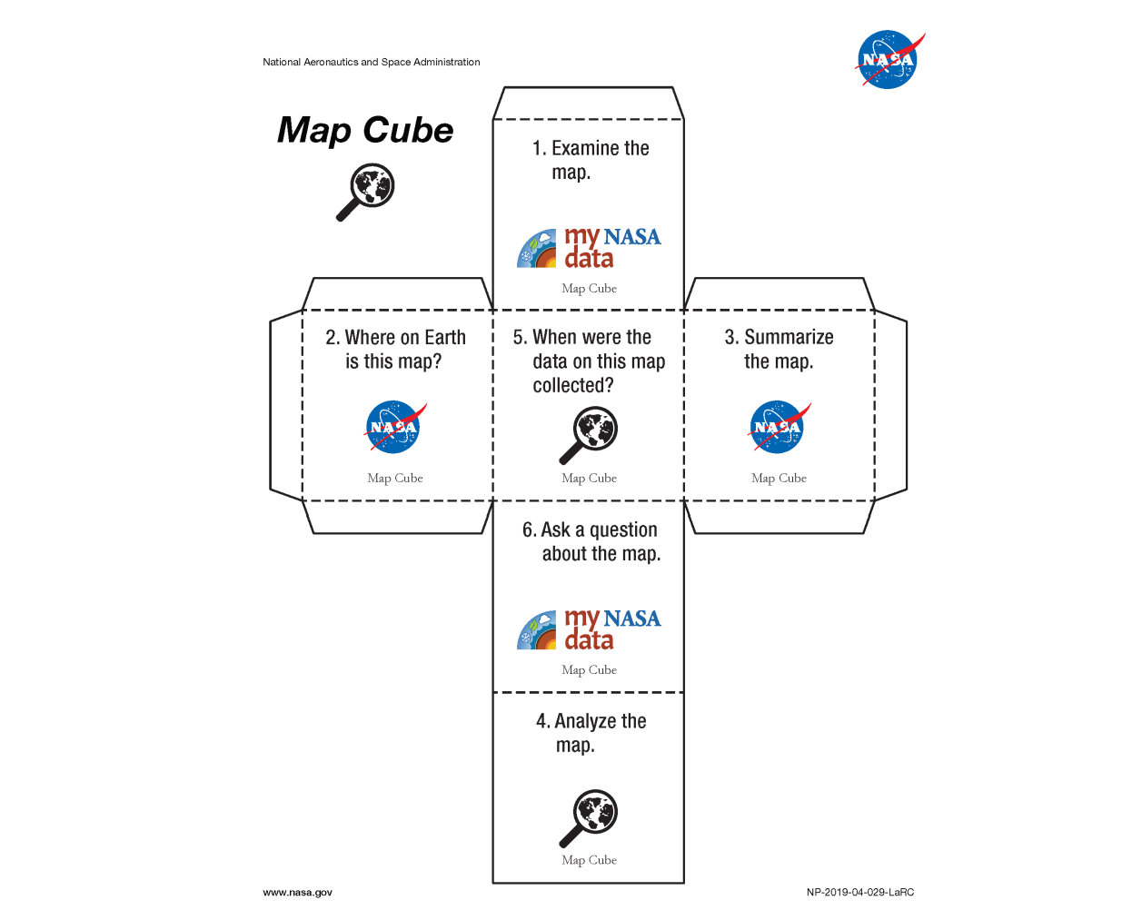My NASA Data - Data Literacy Cube - Map Image