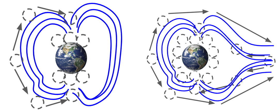 Blank space weather maps