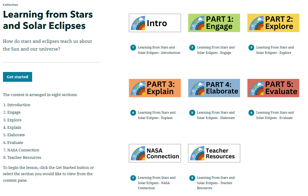 Solar Eclipse StoryMap Collection Homepage