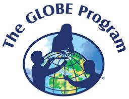The GLOBE Program logo. Earth with three people around it.