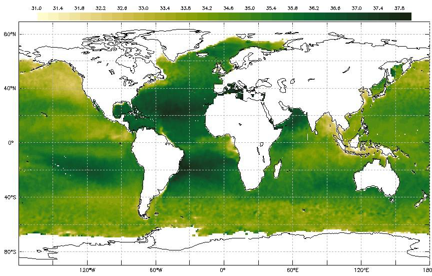 Ocean Surface Salinity Data