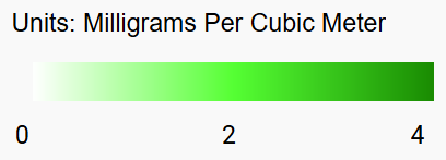 Monthly Chlorophyll Concentration Legend