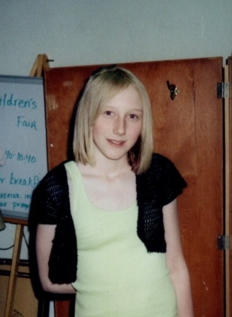 Teenage blond girl