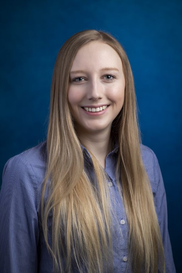 Blond young woman portrait