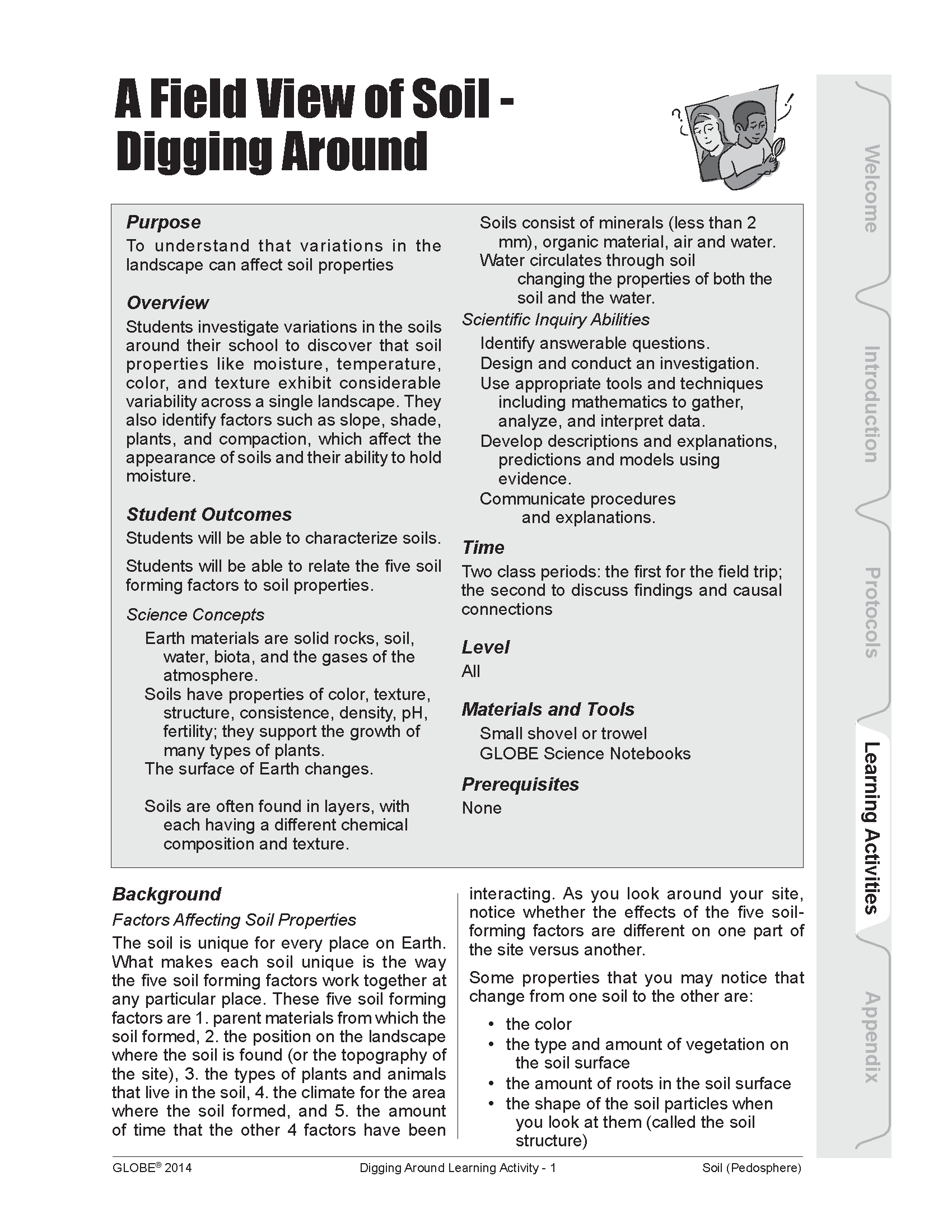 A Field View of Soil - Digging Around