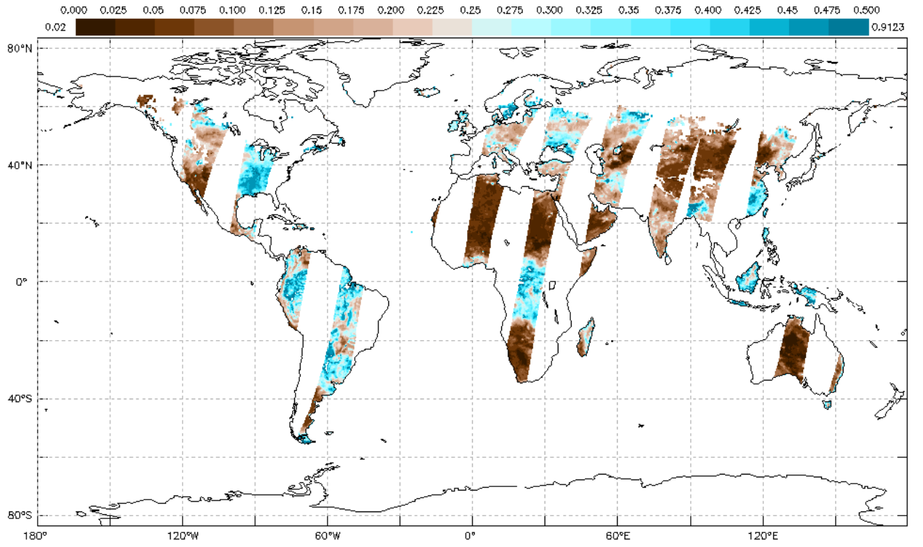 My NASA Data - Daily Soil Moisture - April 16, 2019