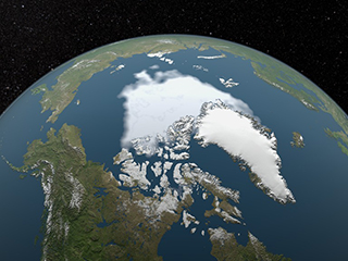 Declining Arctic sea ice