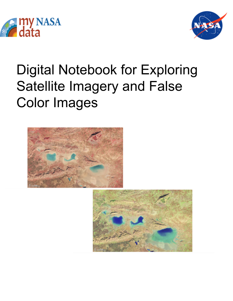Digital Notebook for Exploring Satellite Imagery and False Color Images