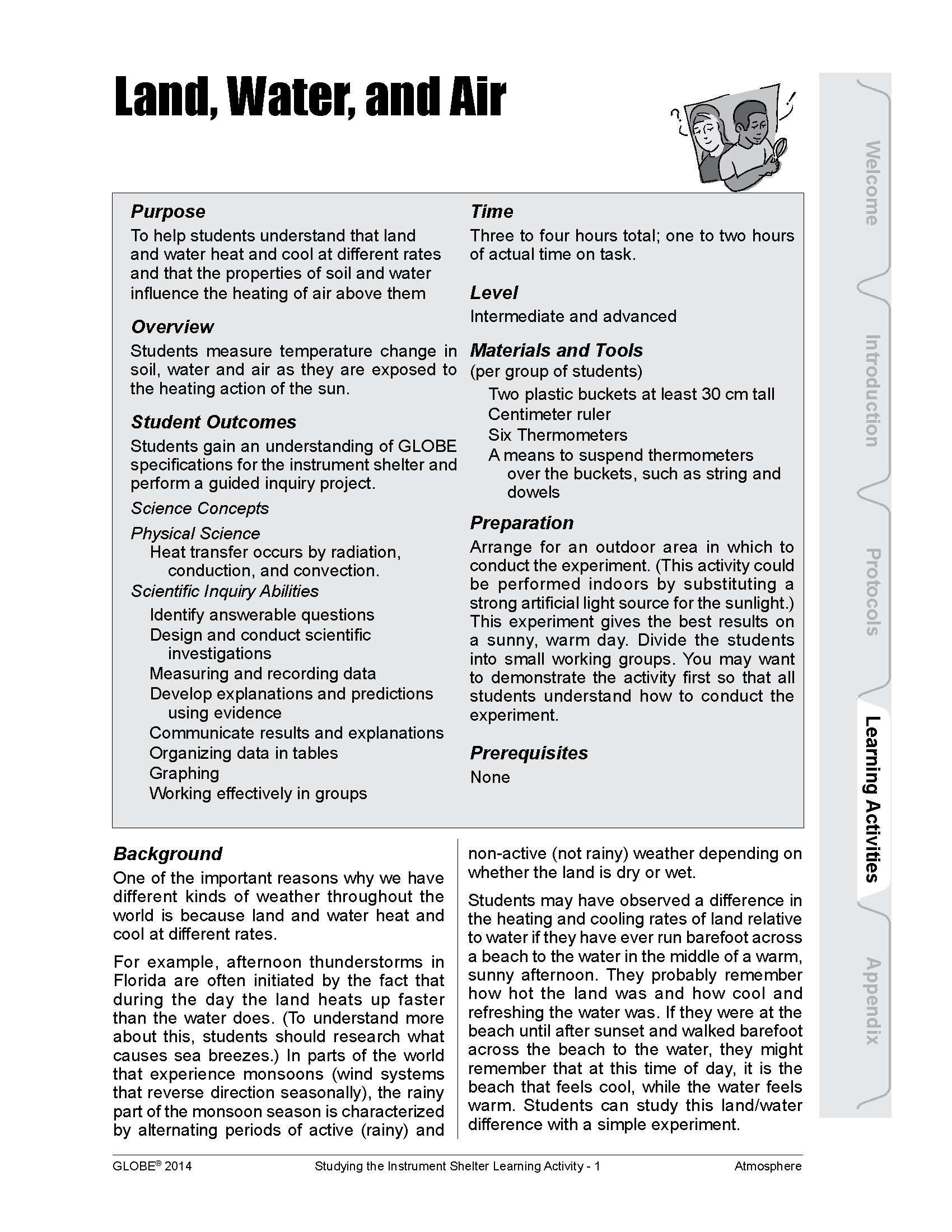 Land, Water and Air Page 1