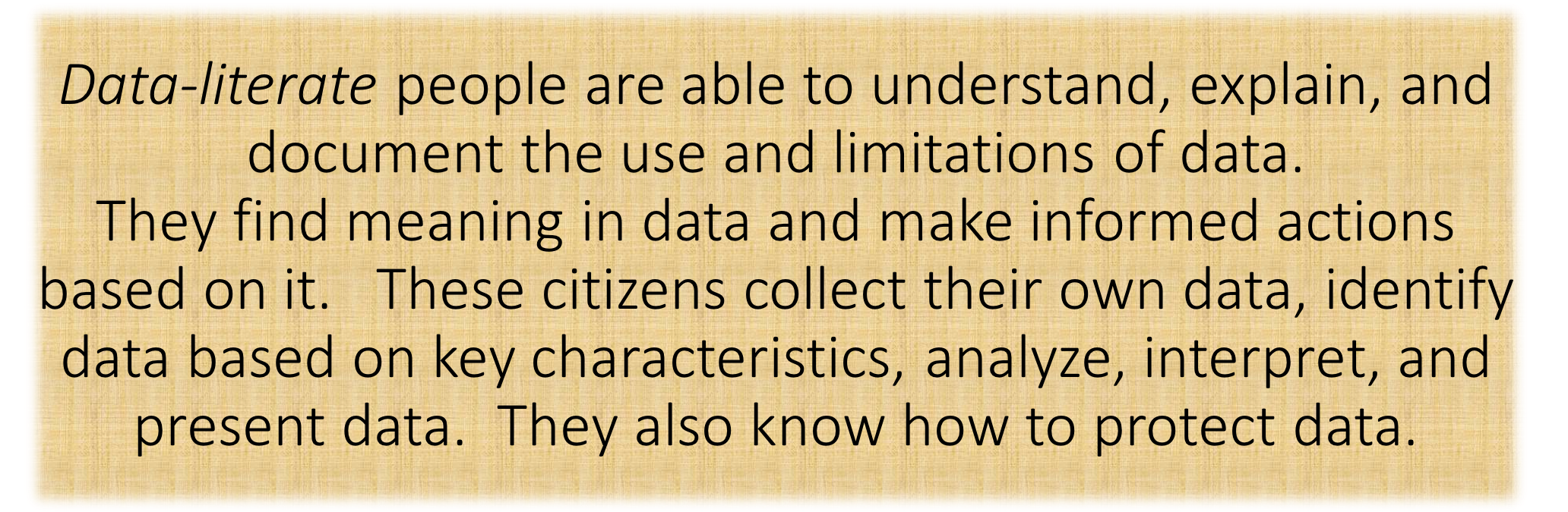 data literacy