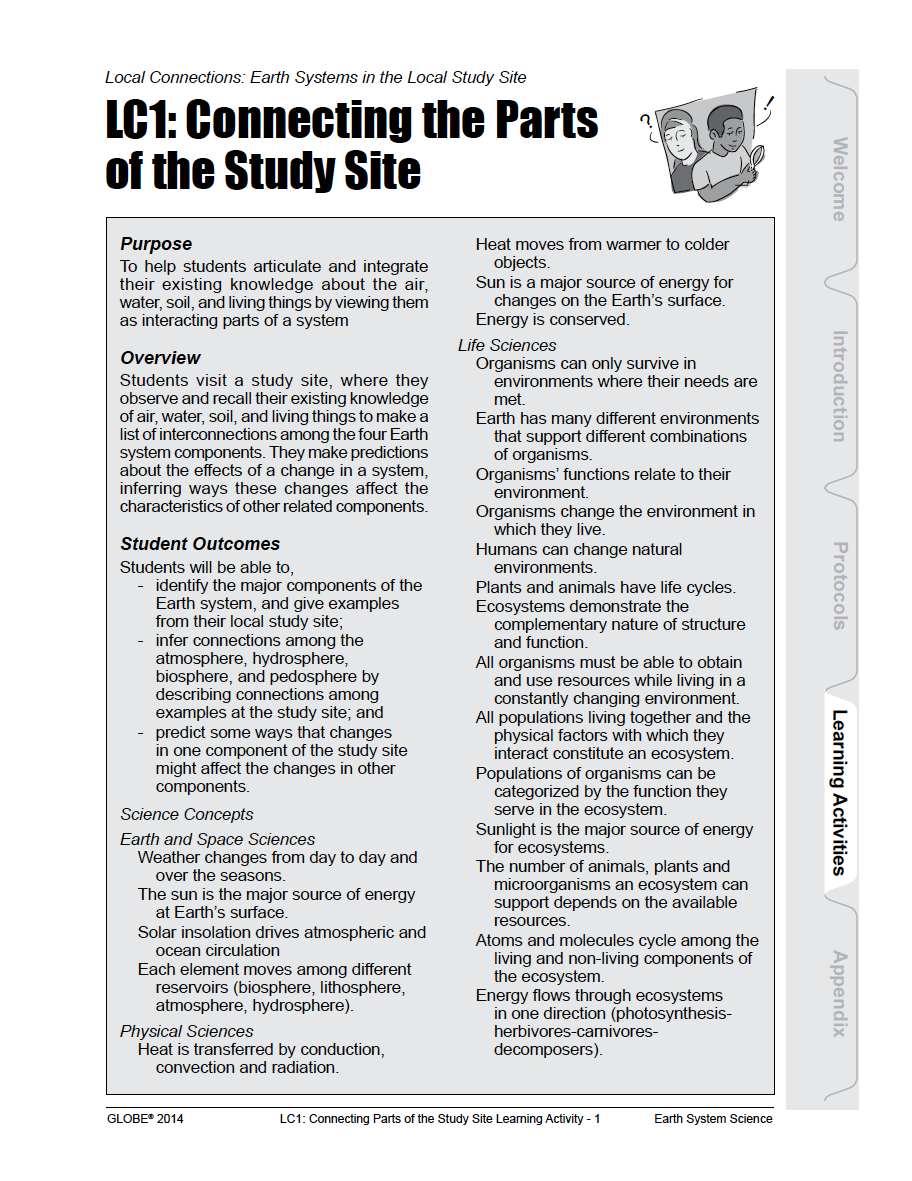 Connecting the Parts of the Study Site