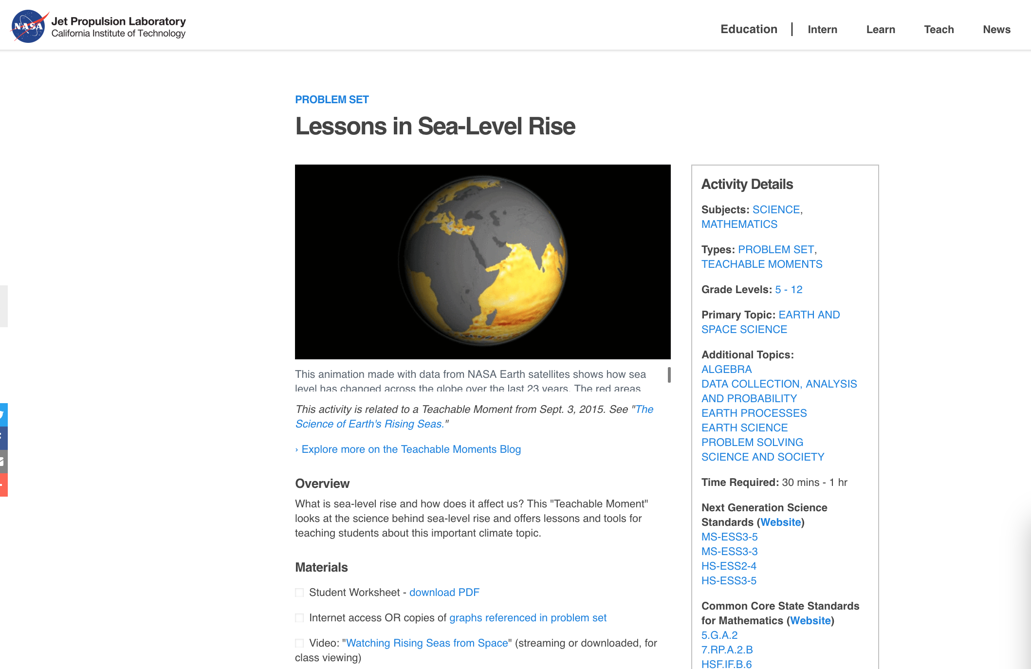 Lessons in Sea-Level Rise