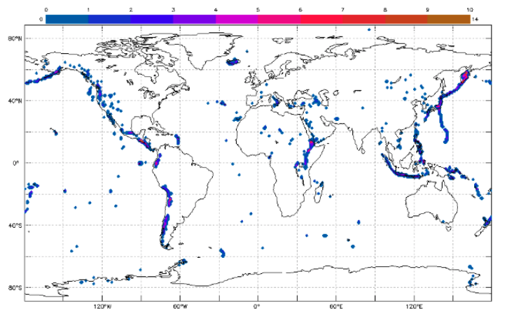 Volcano Locations