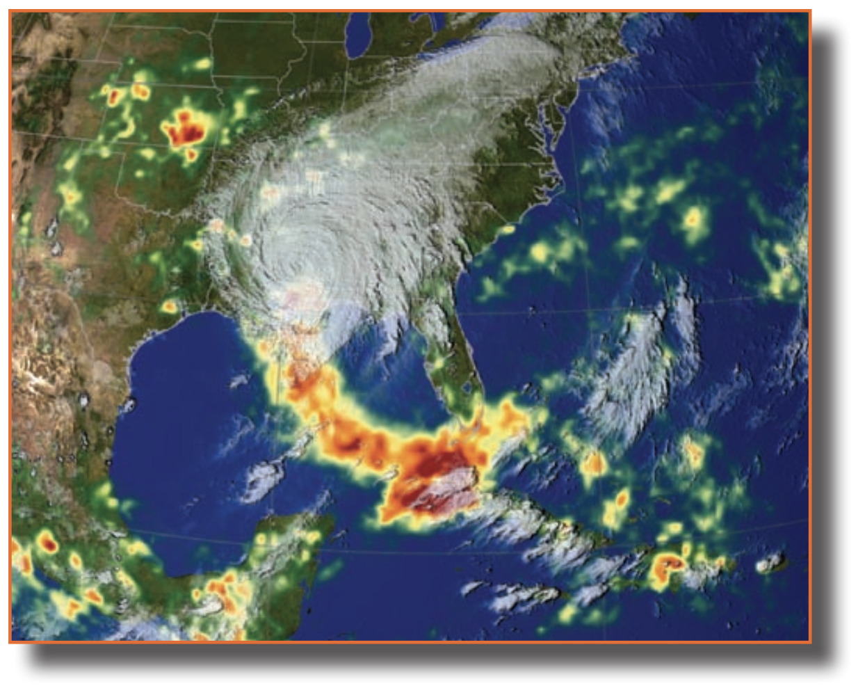 Image of Hurricane Katrina, credit: NASA