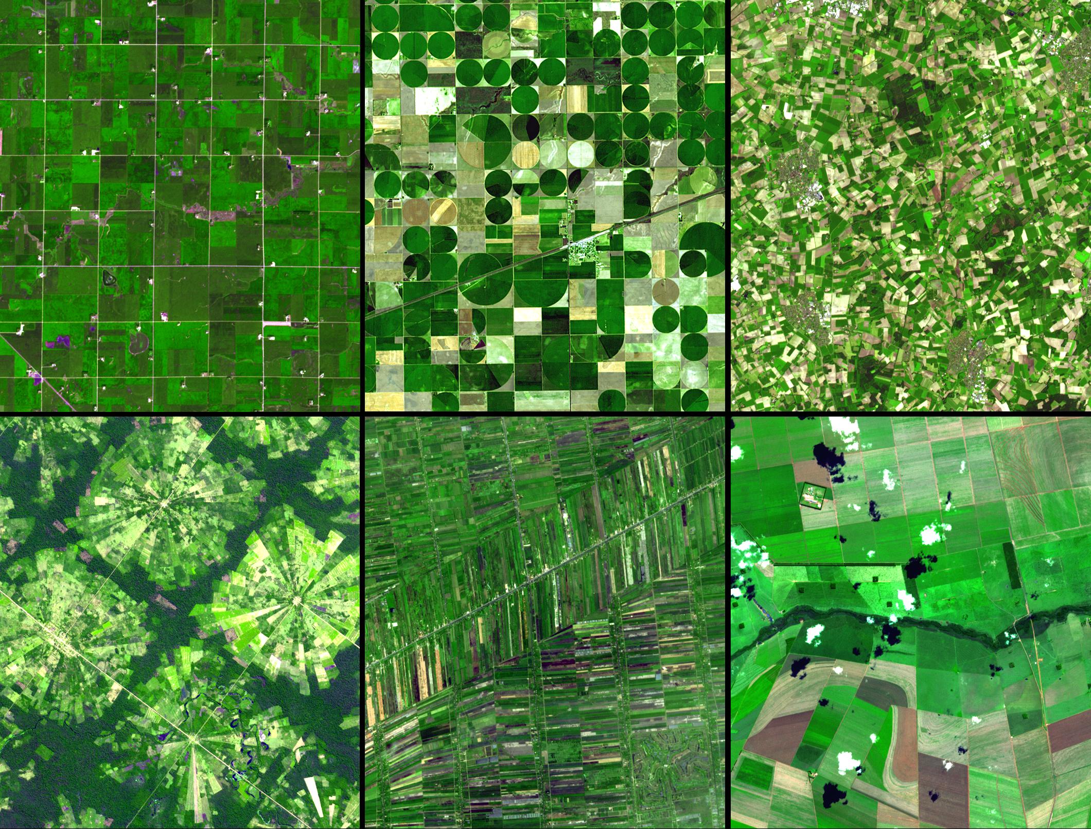 Agricultural Patterns NASA Earth Observatory
