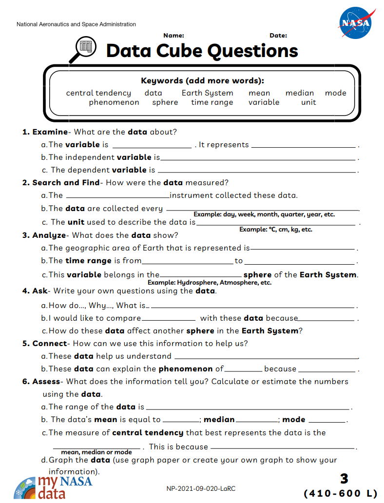 Data Cube question- level 3