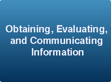Science Practices: Obtaining, Evaluating, and Communicating Information