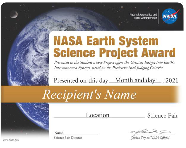 NASA Earth System Science Award