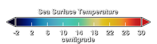 Sea Surface Temperature color scale