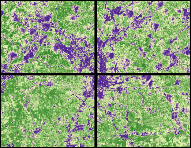 NASA Landsat Surface Temperature Images. Source: USGS.gov