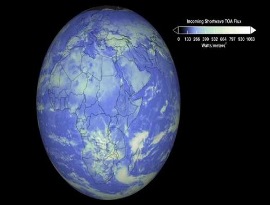 Shortwave Radiation - Credit: NASA Scientific Visualization Studio