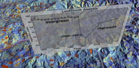 Landsat Image and Graph