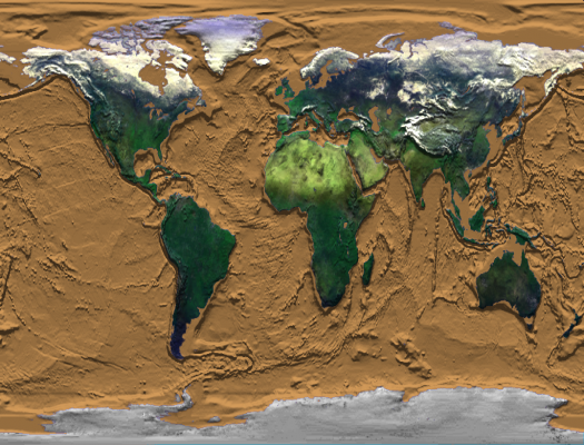 Plate Tectonics Boundary Map - Image Credit - NASA/Goddard Space Flight Center Scientific Visualization Studio