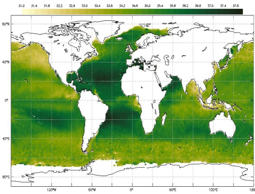 Ocean Surface Salinity Data - NASA SMAP