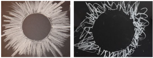 Chalk art of the Sun's corona.
