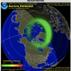NOAA Aurora Forecast Credit: NOAA